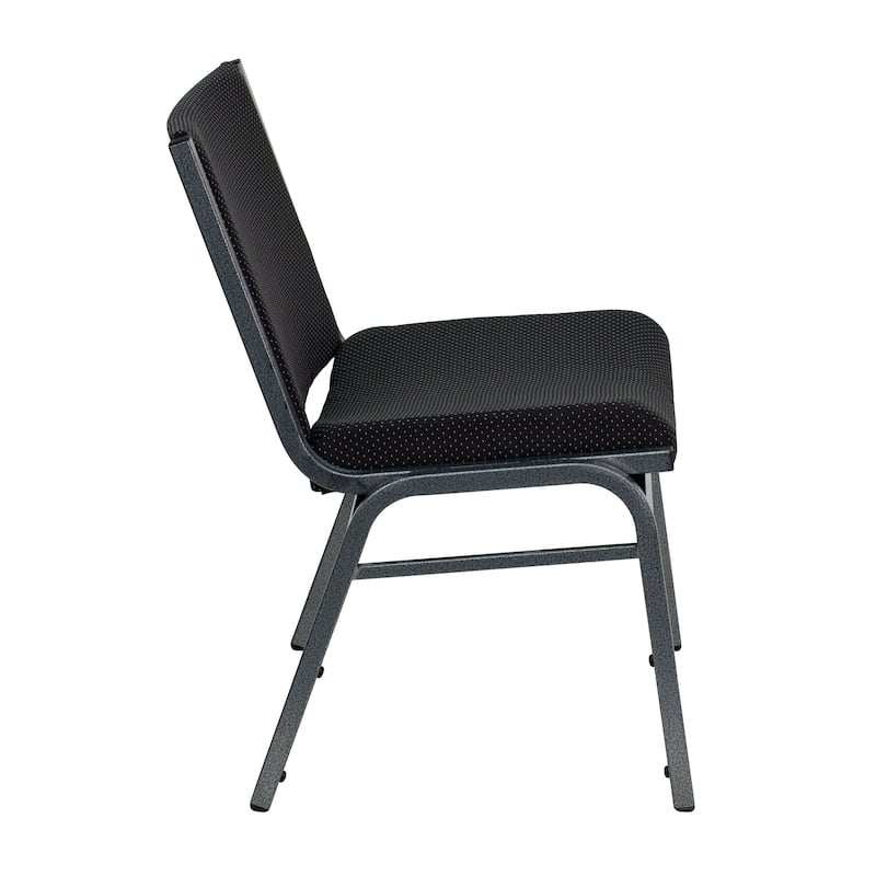 Big & Tall Fabric Stack Chair 1000 lb Capacity – Heavy Duty Armless Guest Chair with Steel Frame, Stackable