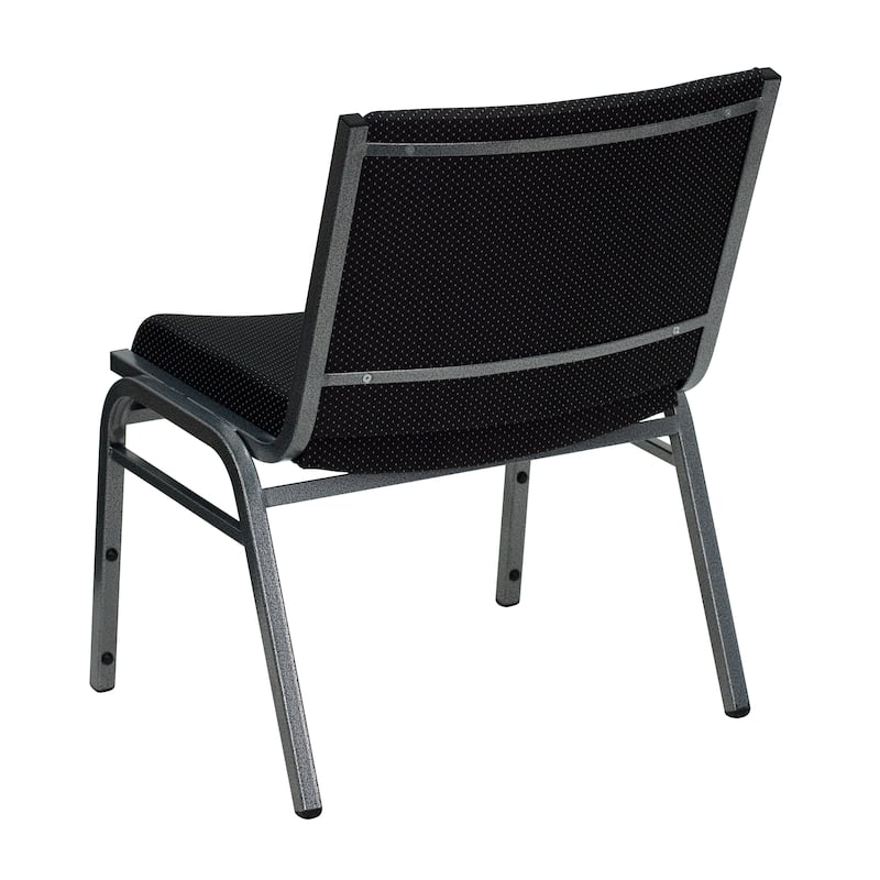 Big & Tall Fabric Stack Chair 1000 lb Capacity – Heavy Duty Armless Guest Chair with Steel Frame, Stackable