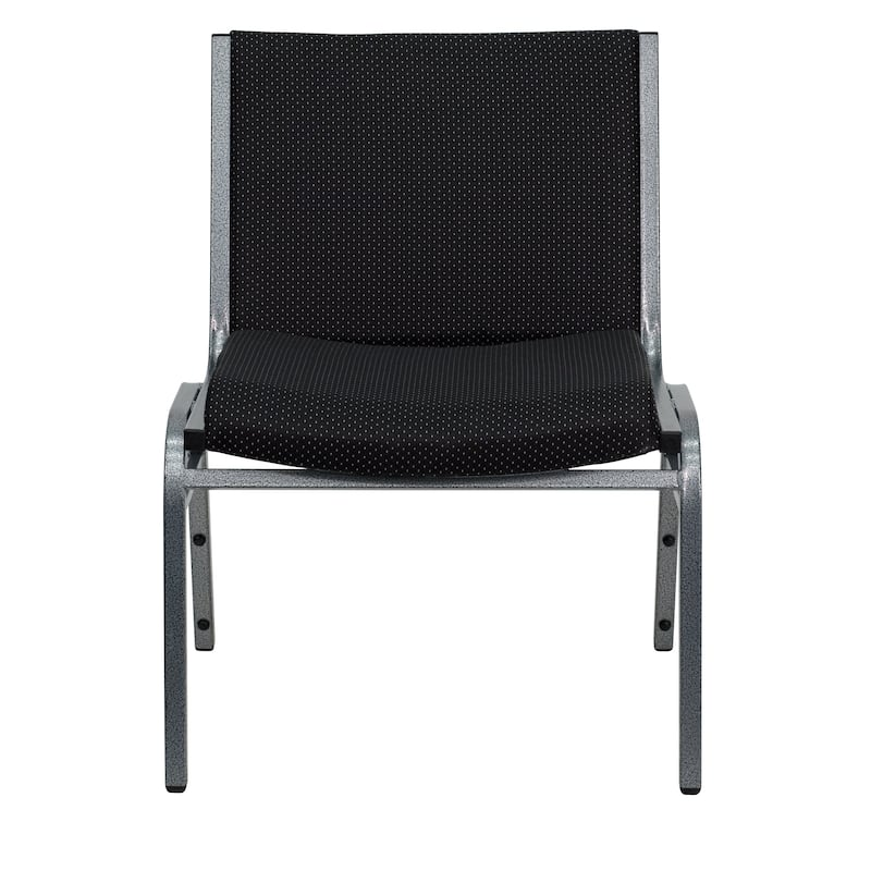 Big & Tall Fabric Stack Chair 1000 lb Capacity – Heavy Duty Armless Guest Chair with Steel Frame, Stackable