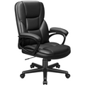 High Back Executive Office Chair – Ergonomic Swivel Desk Chair with Adjustable Height & Casters