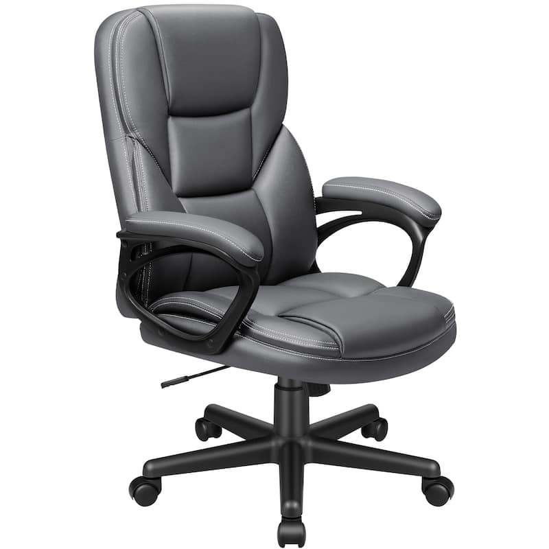 High Back Executive Office Chair – Ergonomic Swivel Desk Chair with Adjustable Height & Casters